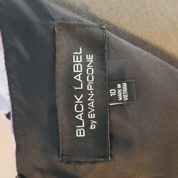 Black Label Evan Picone floral sheath dress with size 10 - 2 piece match jacket - Picture 9 of 17